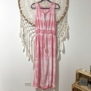 Exist pink tye dye maxi dress